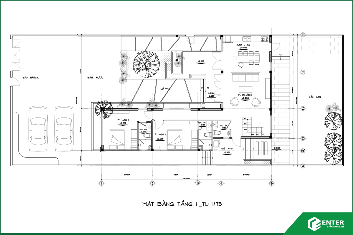 Bản vẽ tầng 1